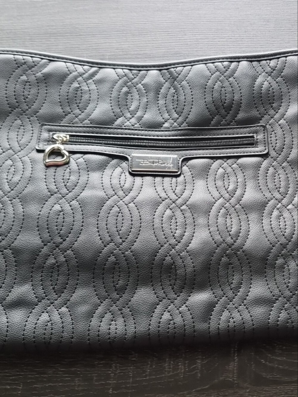 Black Bella Russo Shoulder Bag Purse Hearts